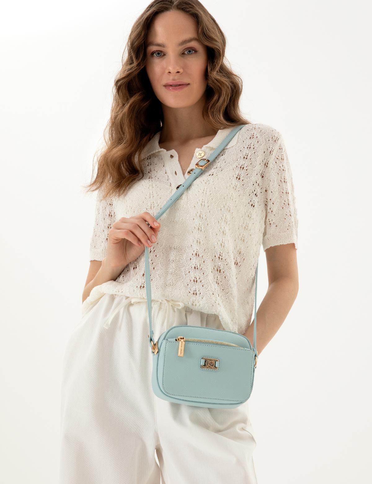 Açık Mavi Çapraz Çanta