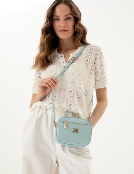 Açık Mavi Çapraz Çanta - 50318383003