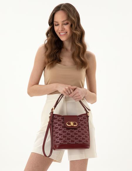 Bordo Omuz Çantası - 50318675003