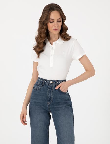 Beyaz Regular Fit Tişört - 50305813005