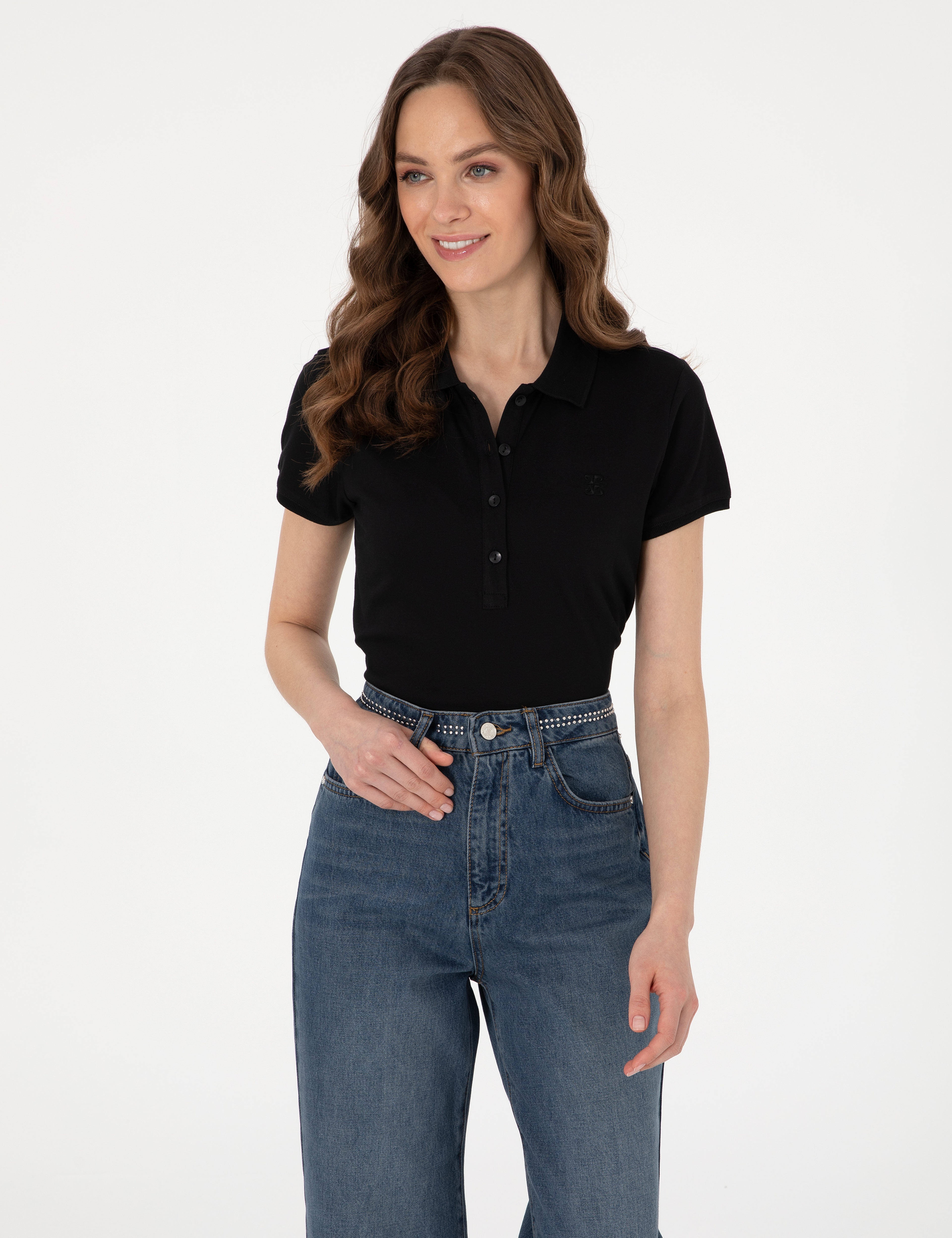 Siyah Regular Fit Tişört - Image 3