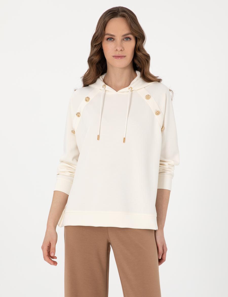 Ekru Oversize Sweatshirt