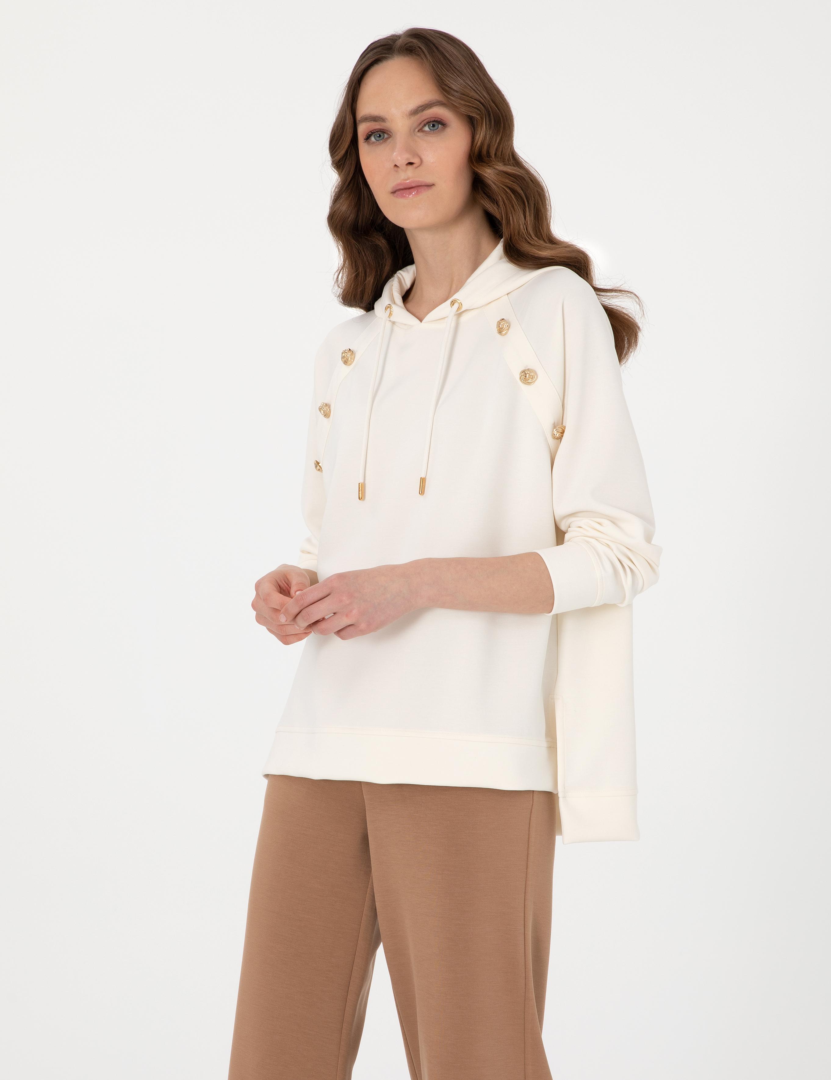 Ekru Oversize Sweatshirt