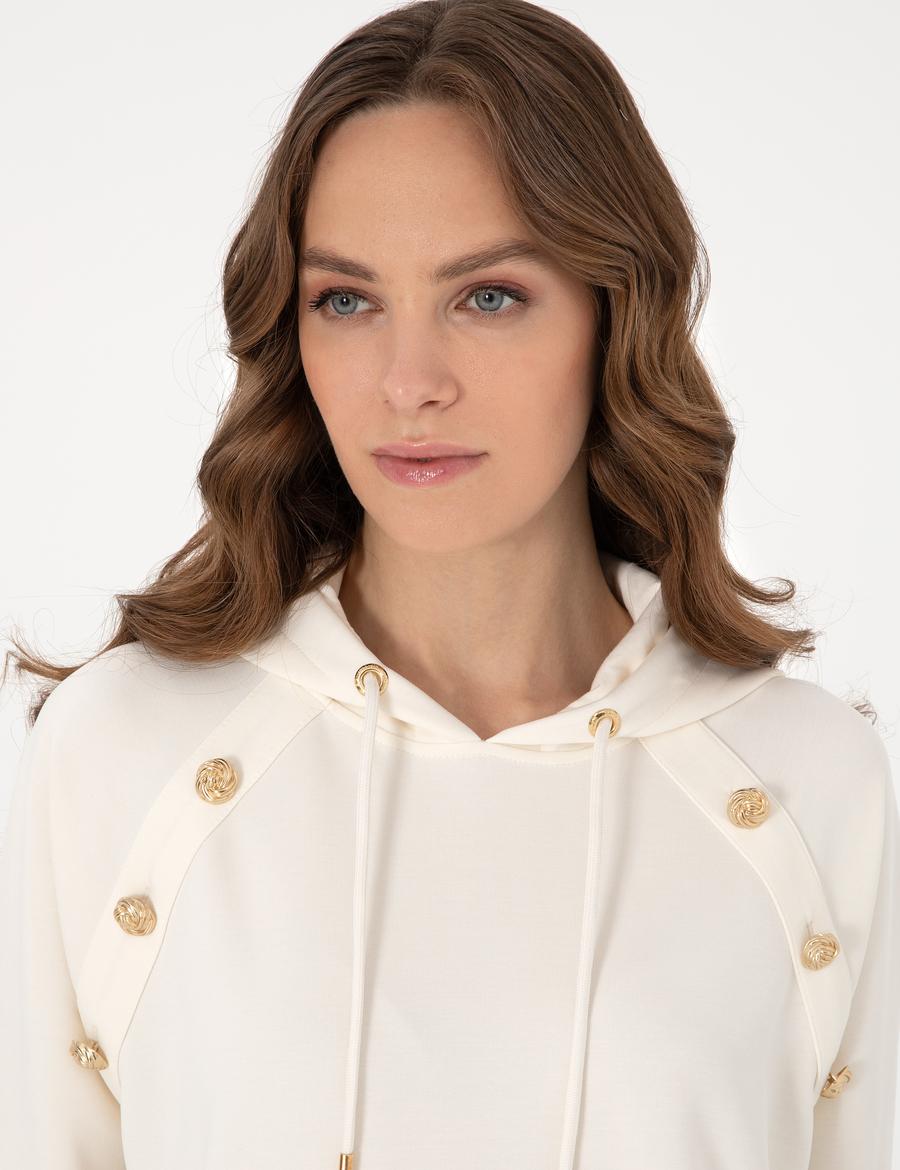 Ekru Oversize Sweatshirt