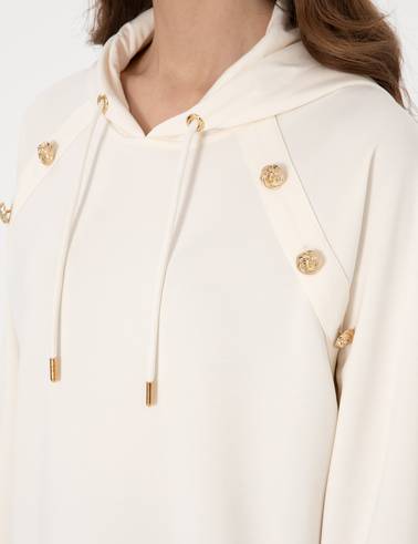 Ekru Oversize Sweatshirt