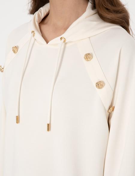 Ekru Oversize Sweatshirt - 50301329006