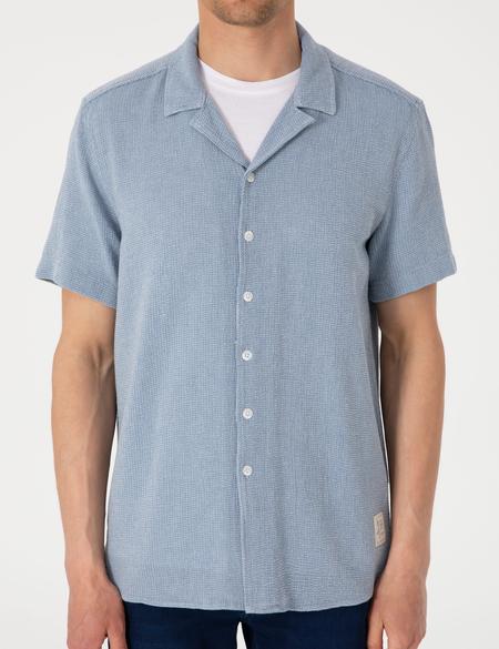 Lacivert Comfort Fit Kısa Kollu Gömlek - 50301708035