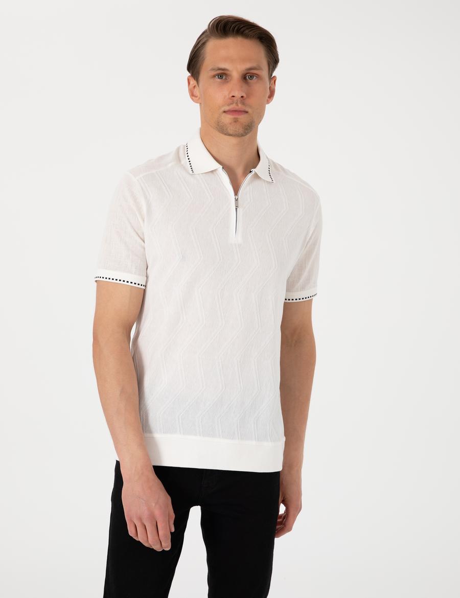 Beyaz Regular Fit Tişört