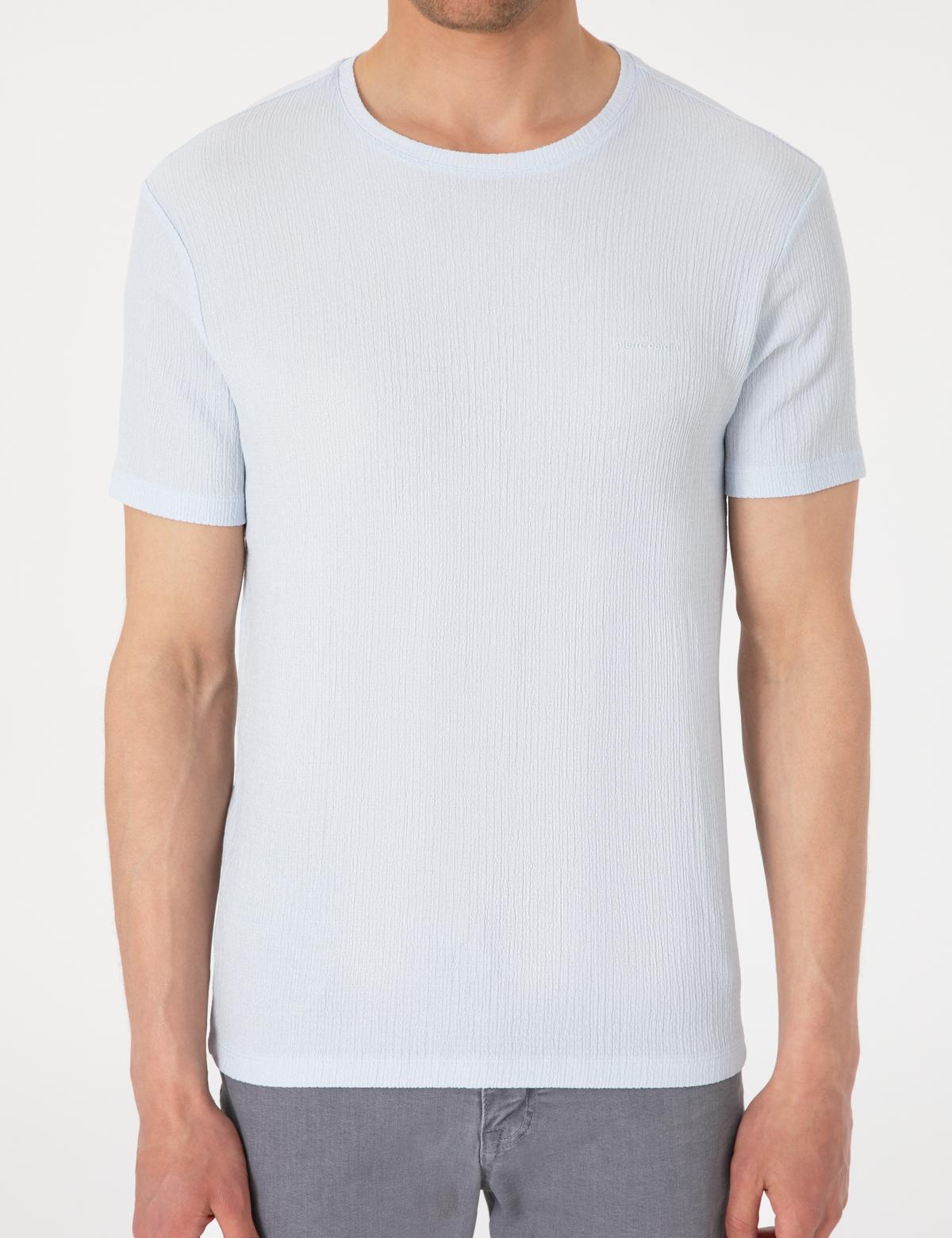 Açık Mavi Slim Fit Tişört - 50306802056