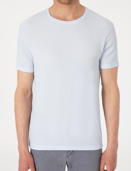 Açık Mavi Slim Fit Tişört - 50306802056