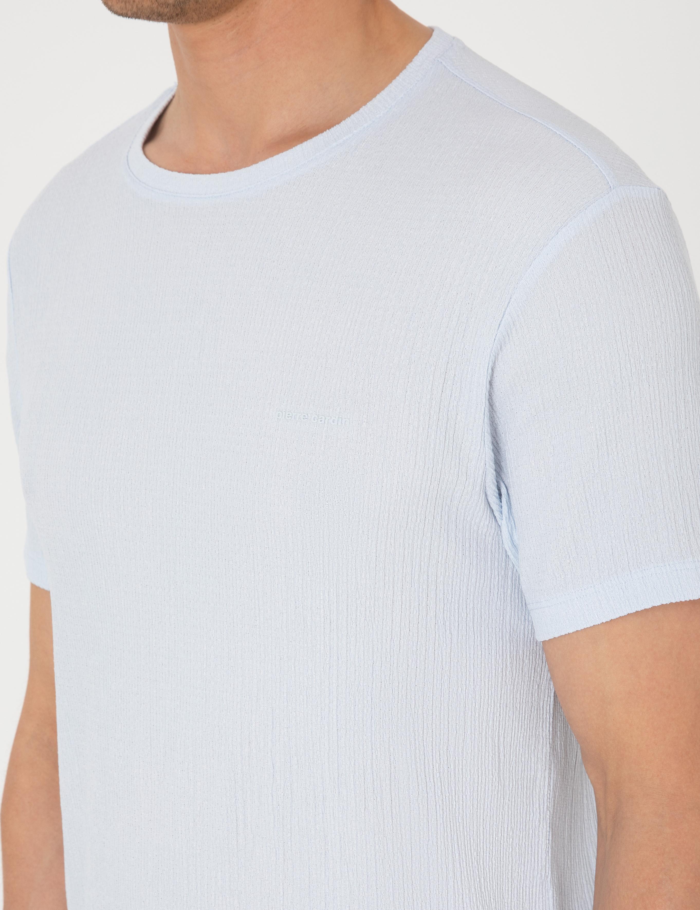 Açık Mavi Slim Fit Tişört