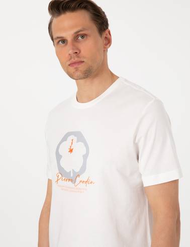 Ekru Slim Fit Tişört