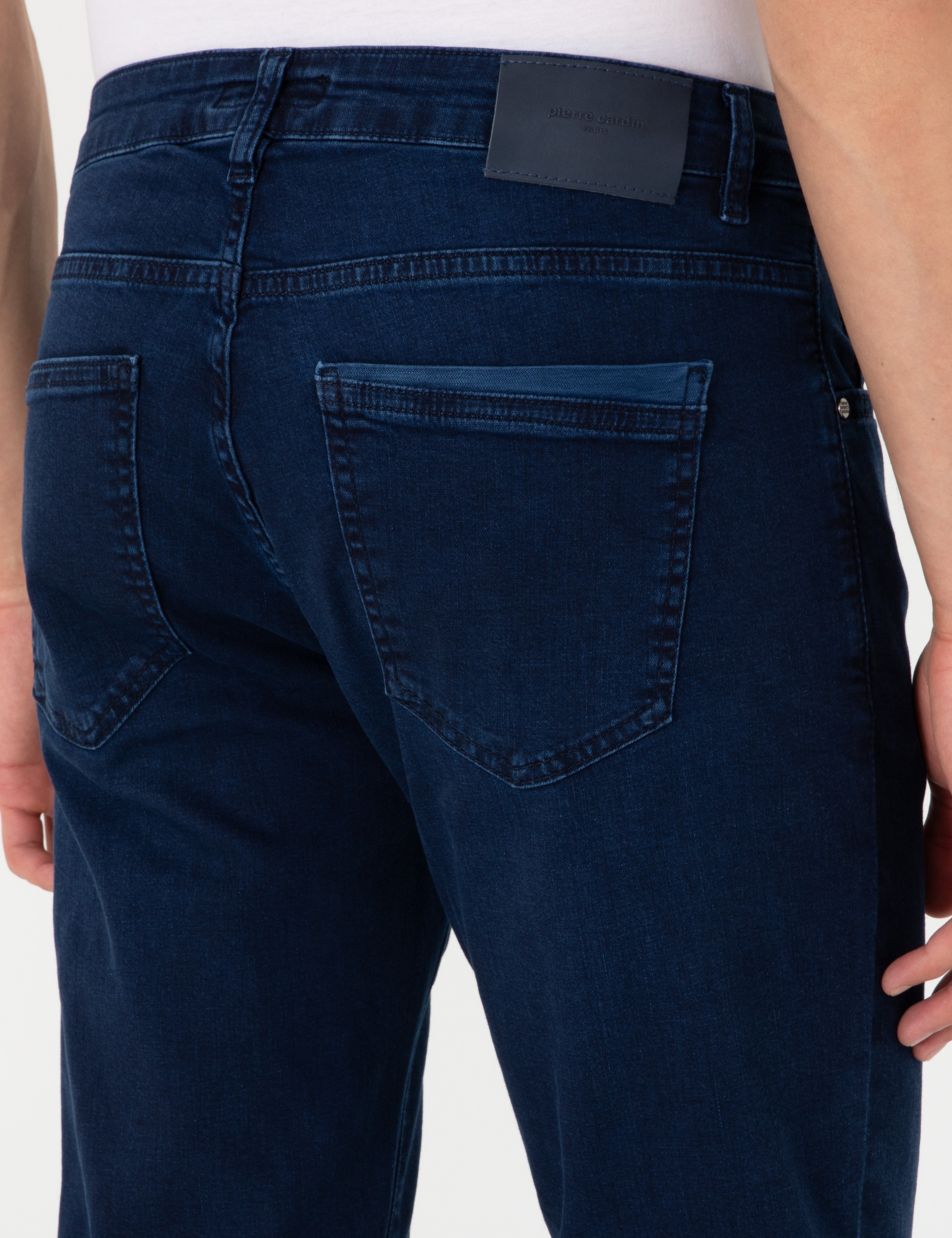 Lacivert Straight Fit Jean Pantolon - Image 6