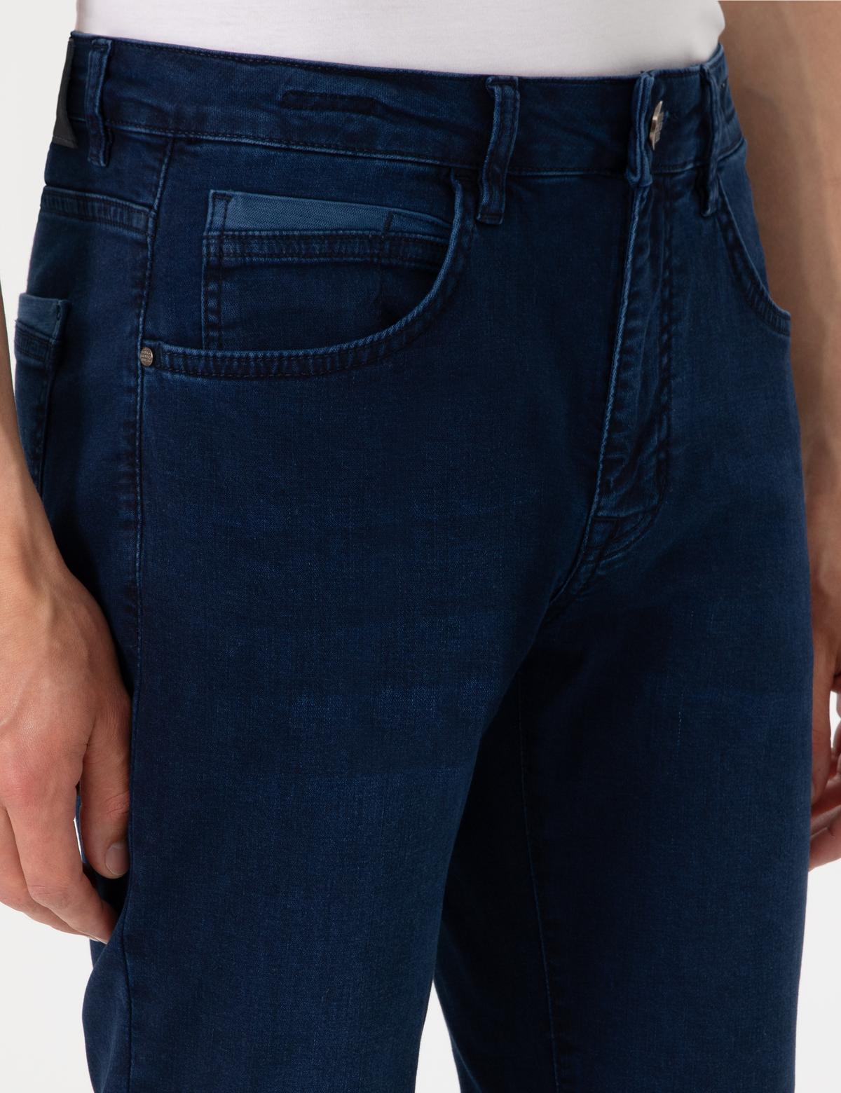 Lacivert Straight Fit Jean Pantolon - 50302667058