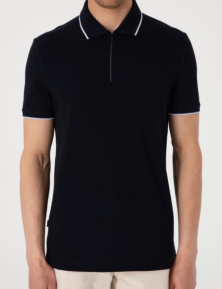 Lacivert Slim Fit Polo Yaka Tişört - 50307516015