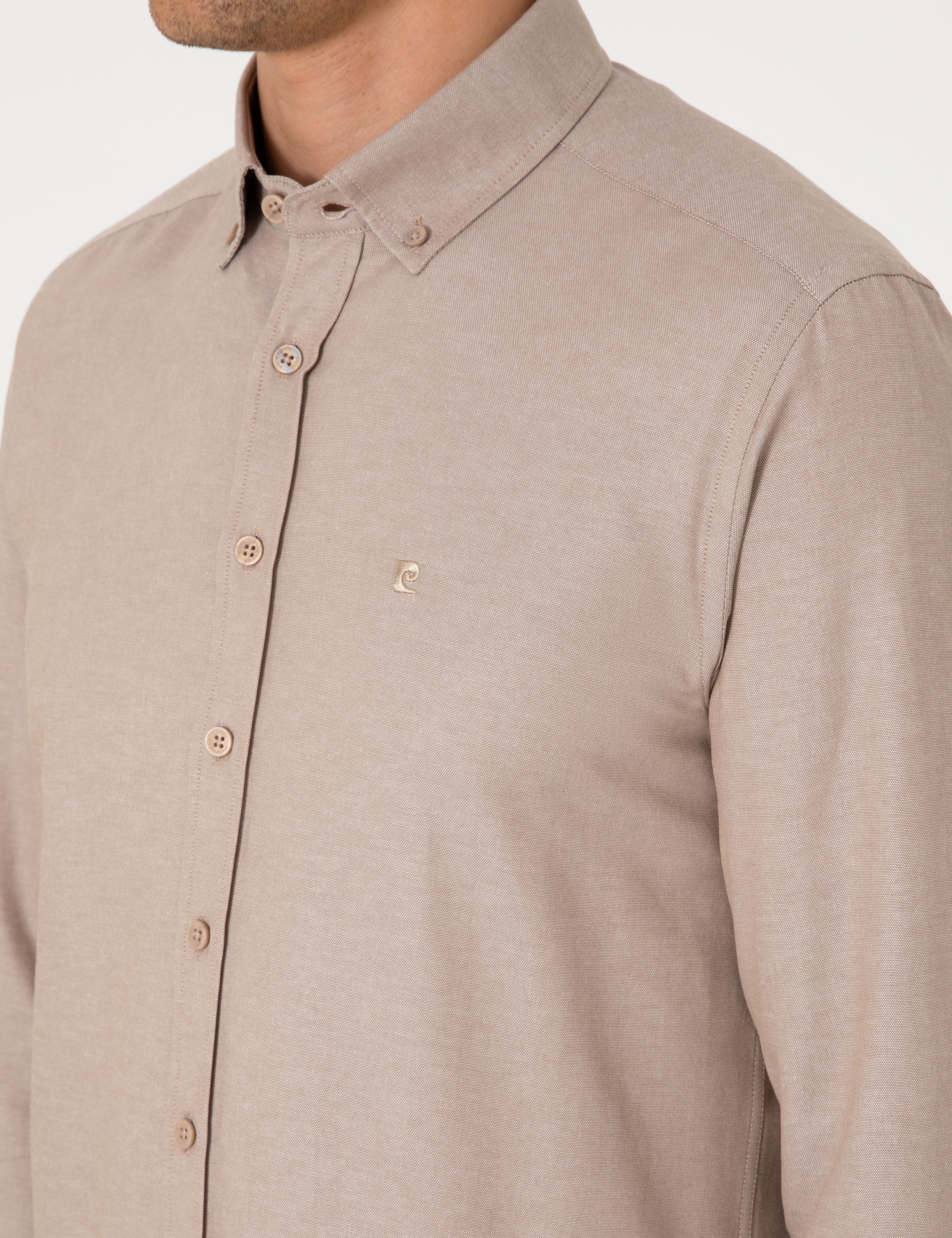 Vizon Oxford Slim Fit Kolay Ütülenebilir Gömlek - Image 7
