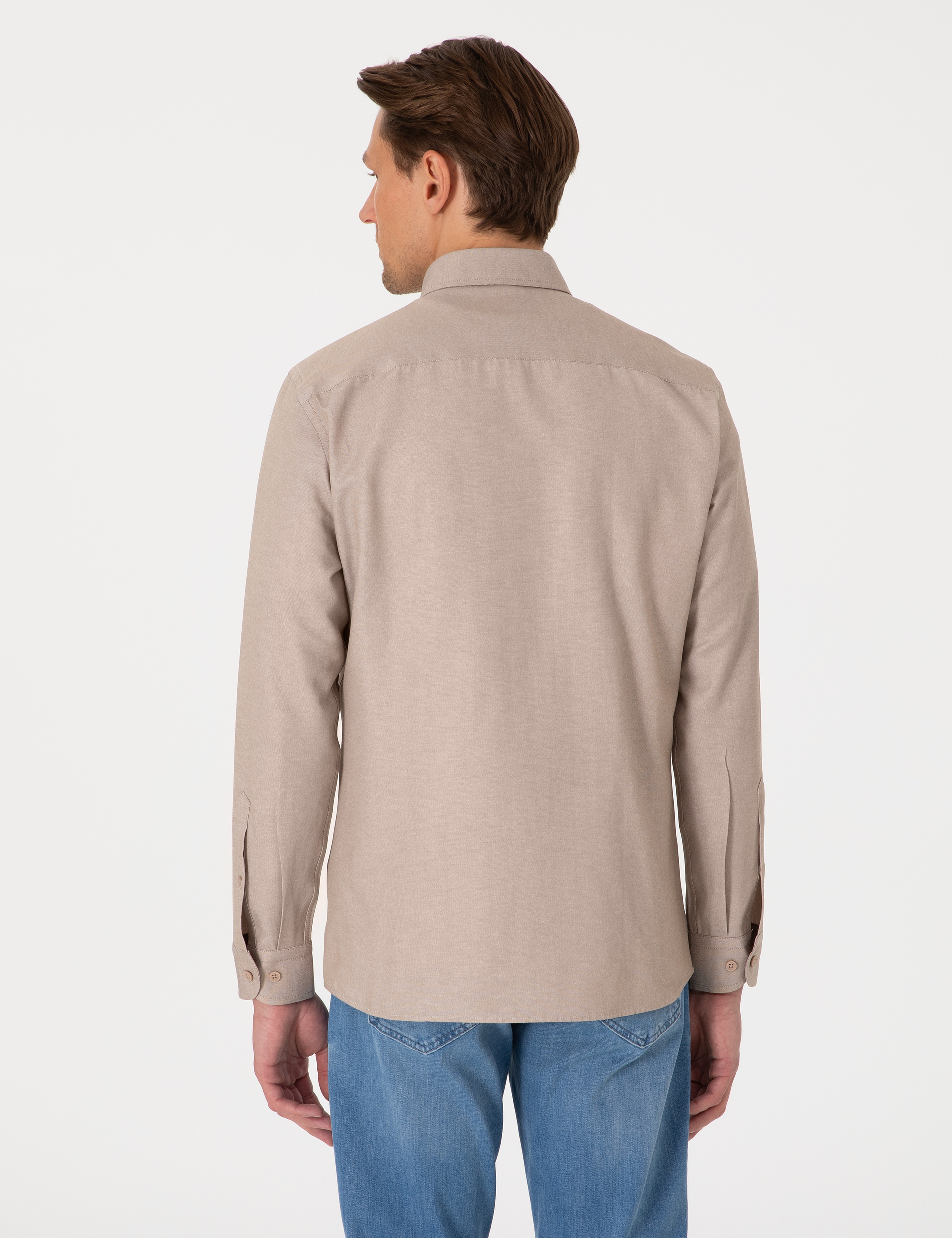 Vizon Oxford Slim Fit Kolay Ütülenebilir Gömlek - Image 5