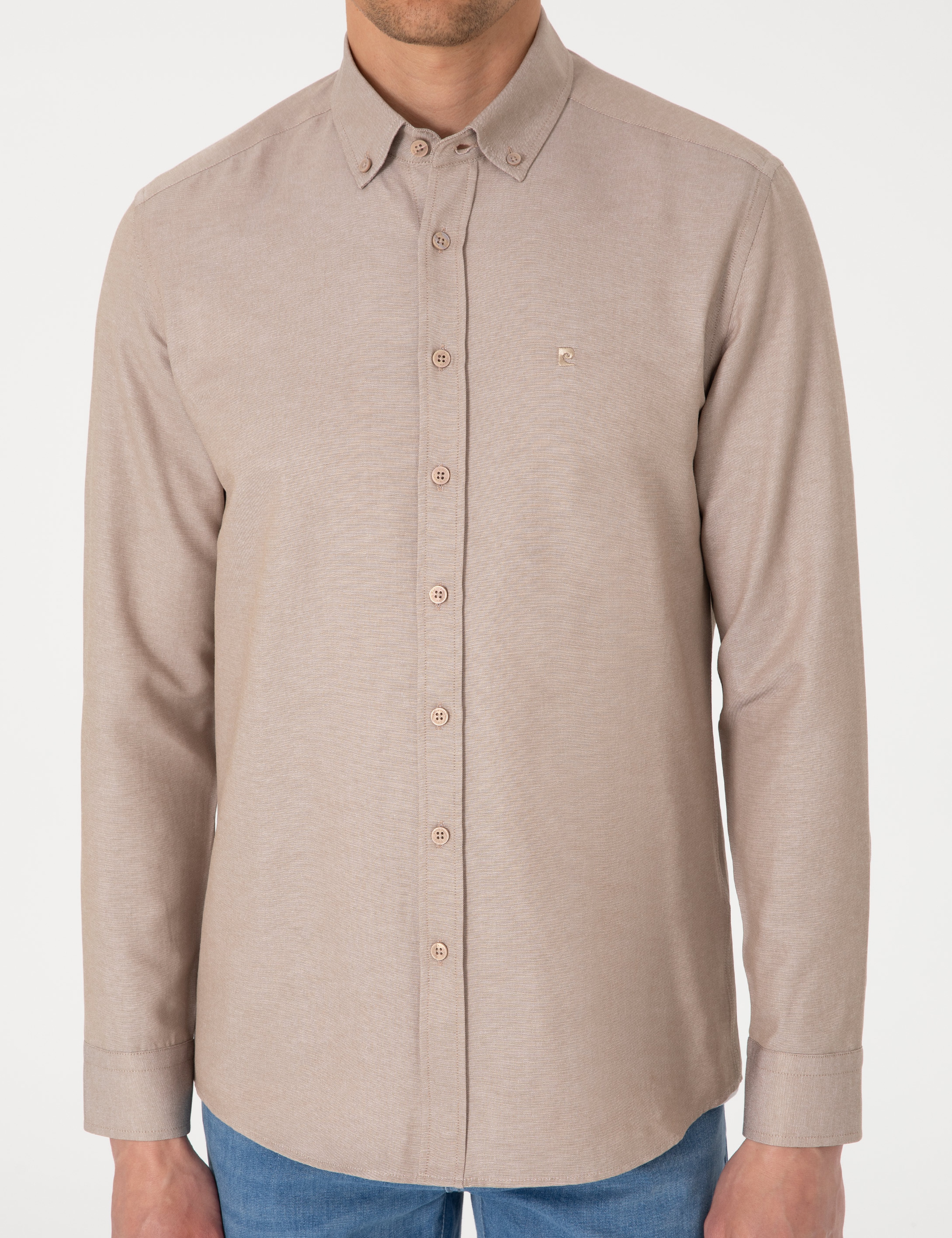 Vizon Oxford Slim Fit Kolay Ütülenebilir Gömlek - Image 6