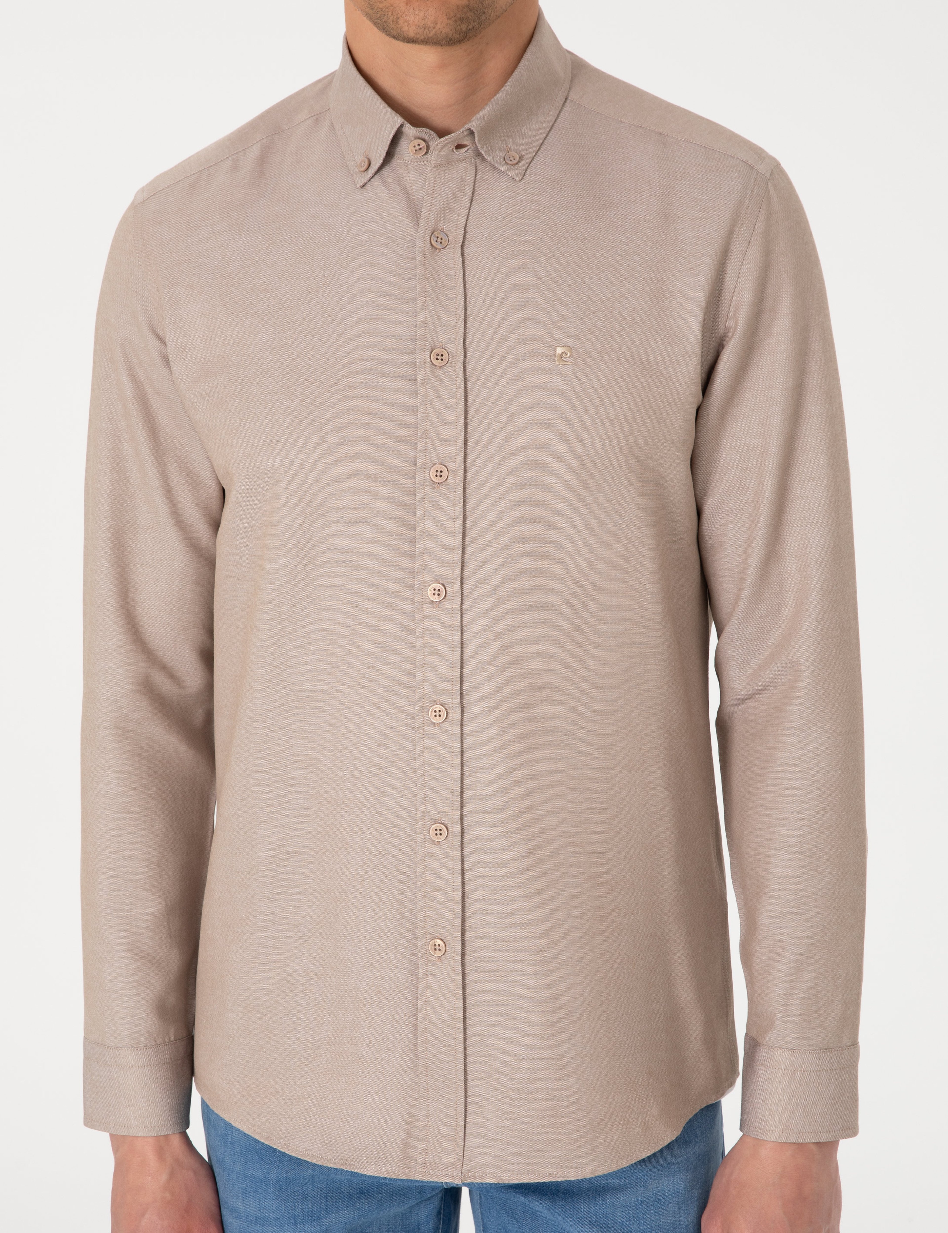 Vizon Oxford Slim Fit Kolay Ütülenebilir Gömlek