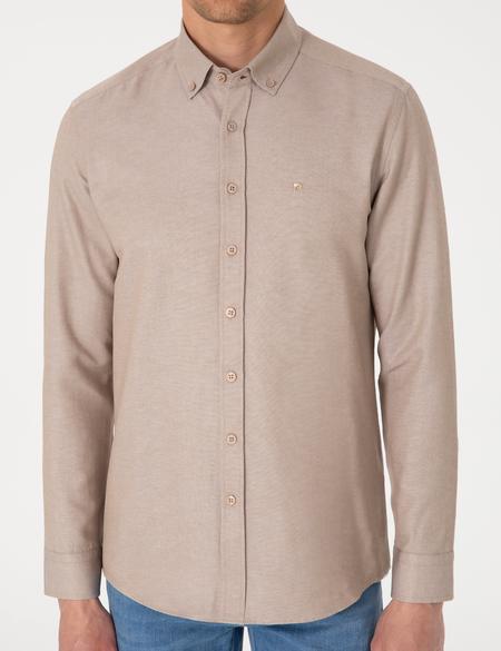 Vizon Oxford Slim Fit Kolay Ütülenebilir Gömlek - 50306996106