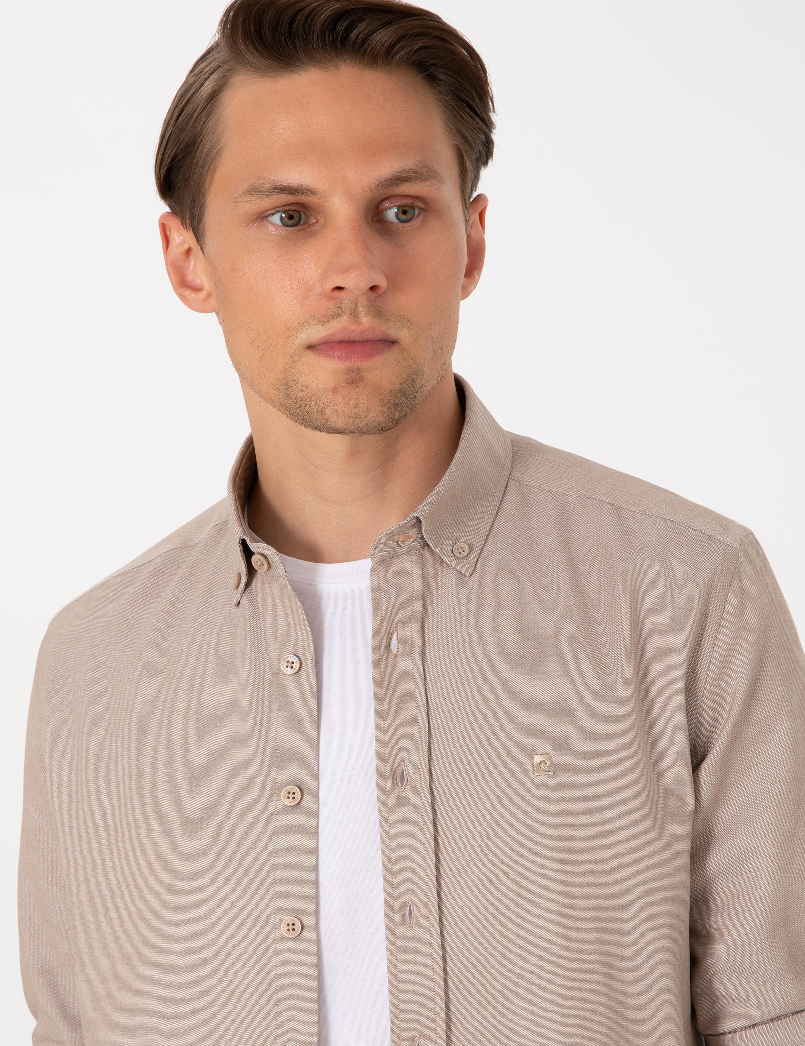 Vizon Oxford Slim Fit Kolay Ütülenebilir Gömlek