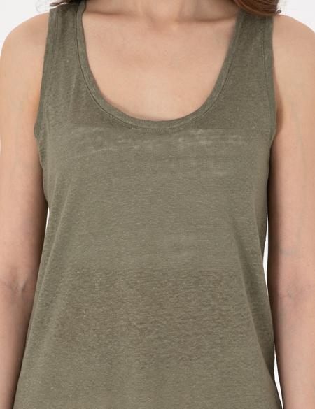 Haki Comfort Fit Örme Bluz - 50306235046