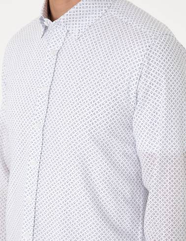Lacivert Slim Fit Uzun Kollu Gömlek