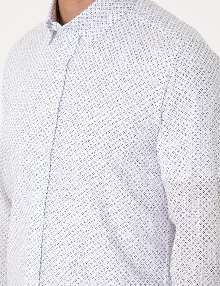 Lacivert Slim Fit Uzun Kollu Gömlek - 50304539004