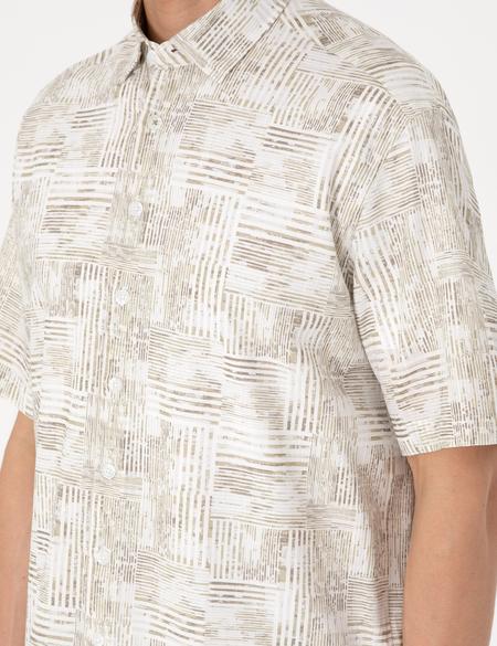 Haki Oversize Kısa Kollu Gömlek - 50301538027