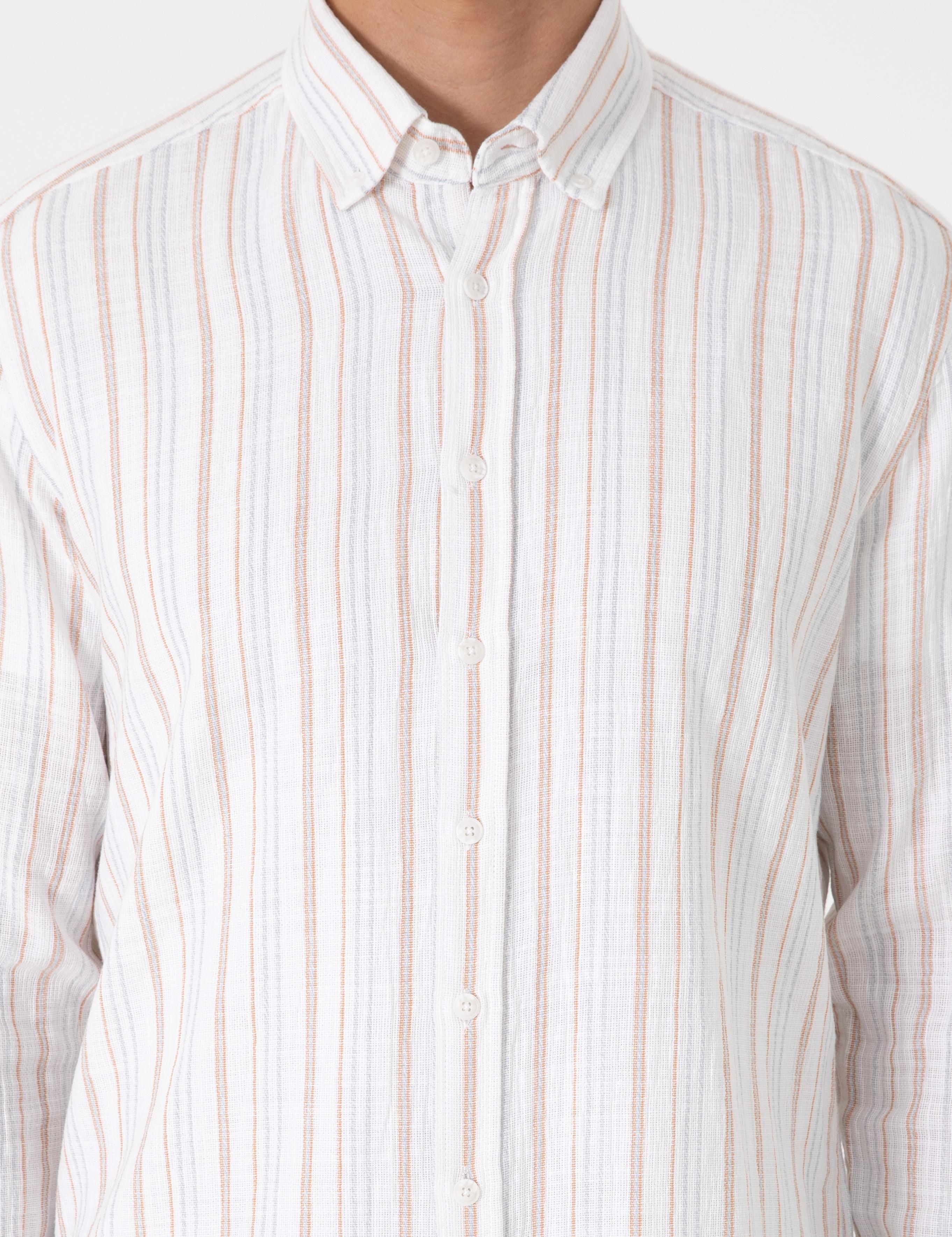 Mercan Regular Fit Uzun Kollu Gömlek