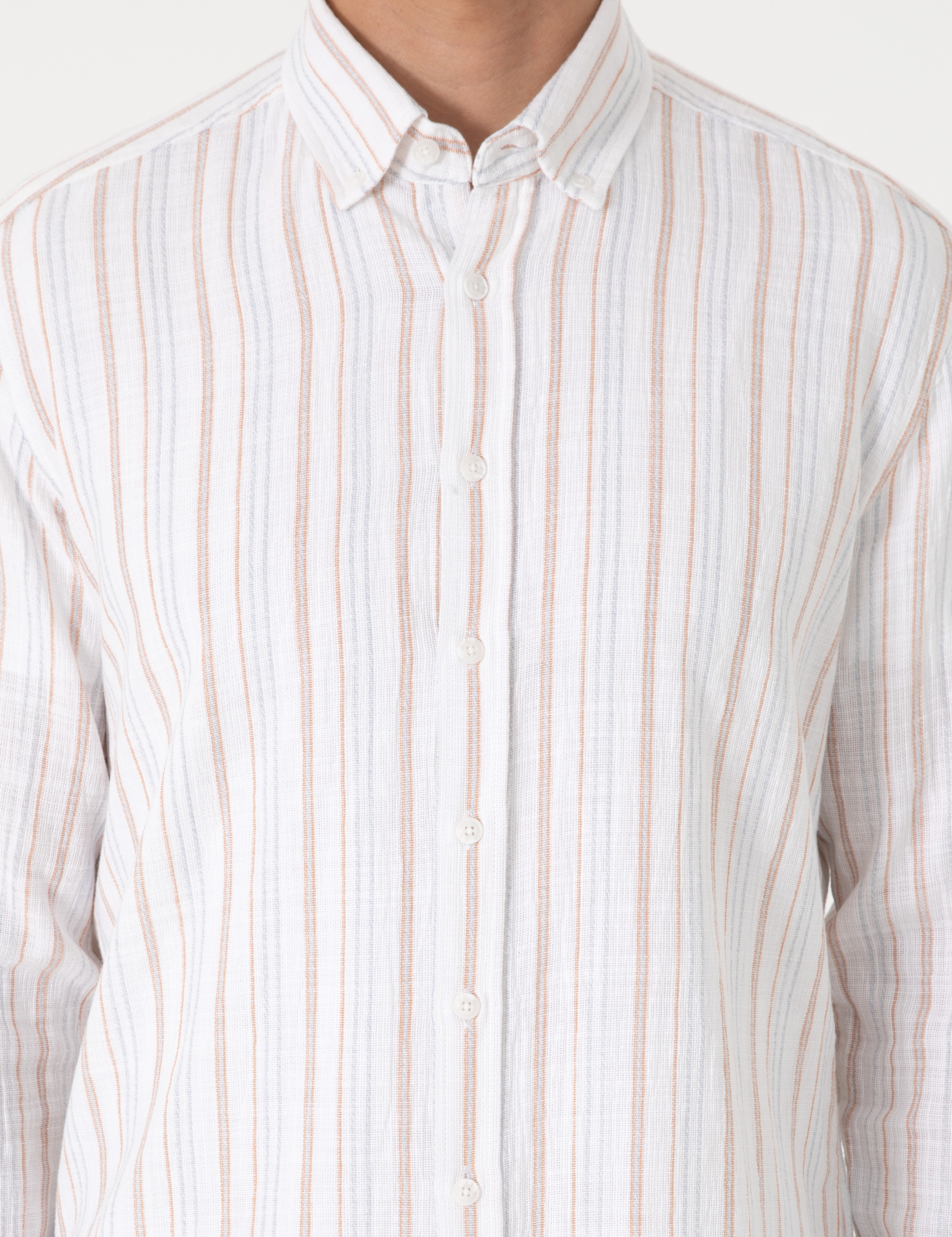 Mercan Regular Fit Uzun Kollu Gömlek - Image 6