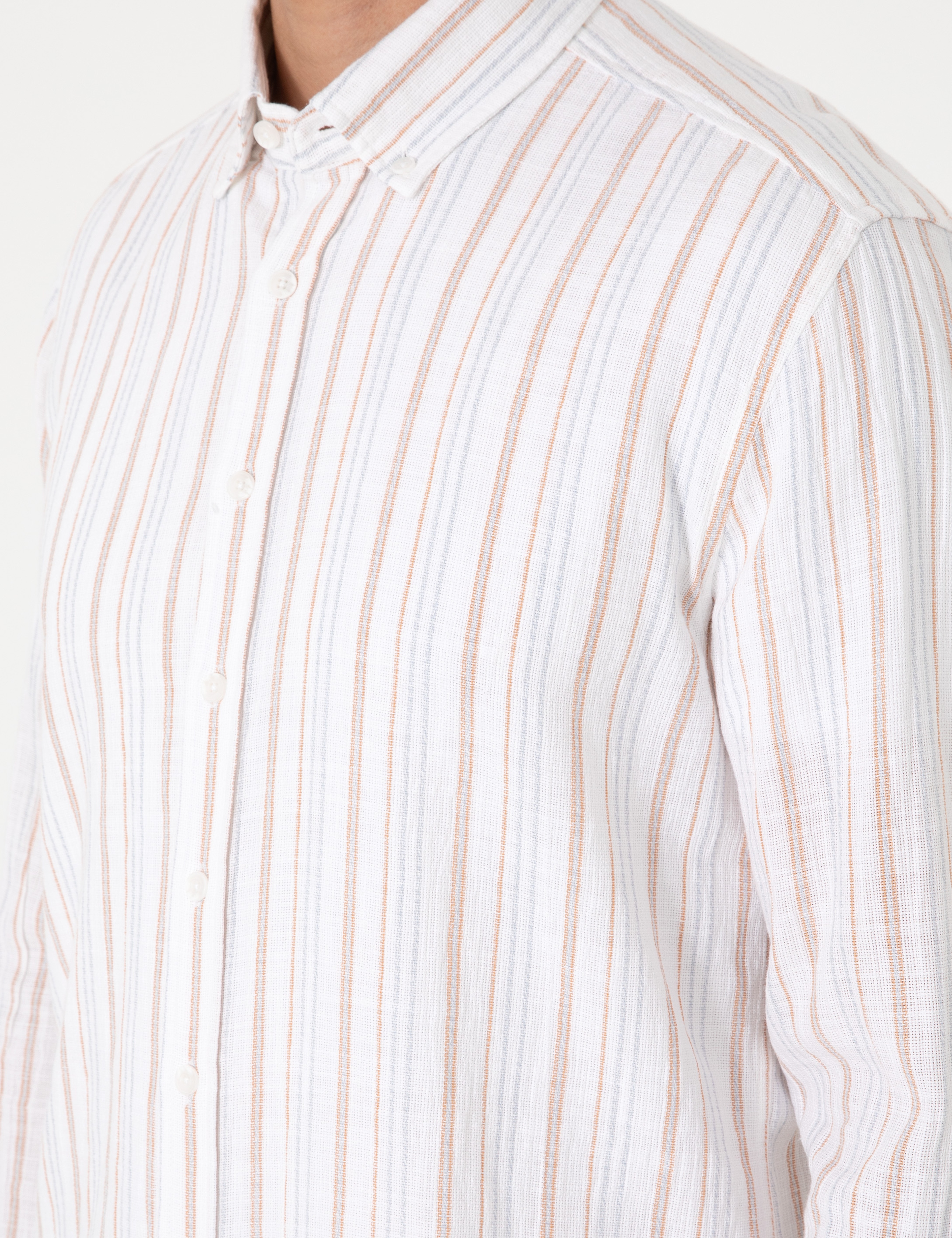 Mercan Regular Fit Uzun Kollu Gömlek - Image 7