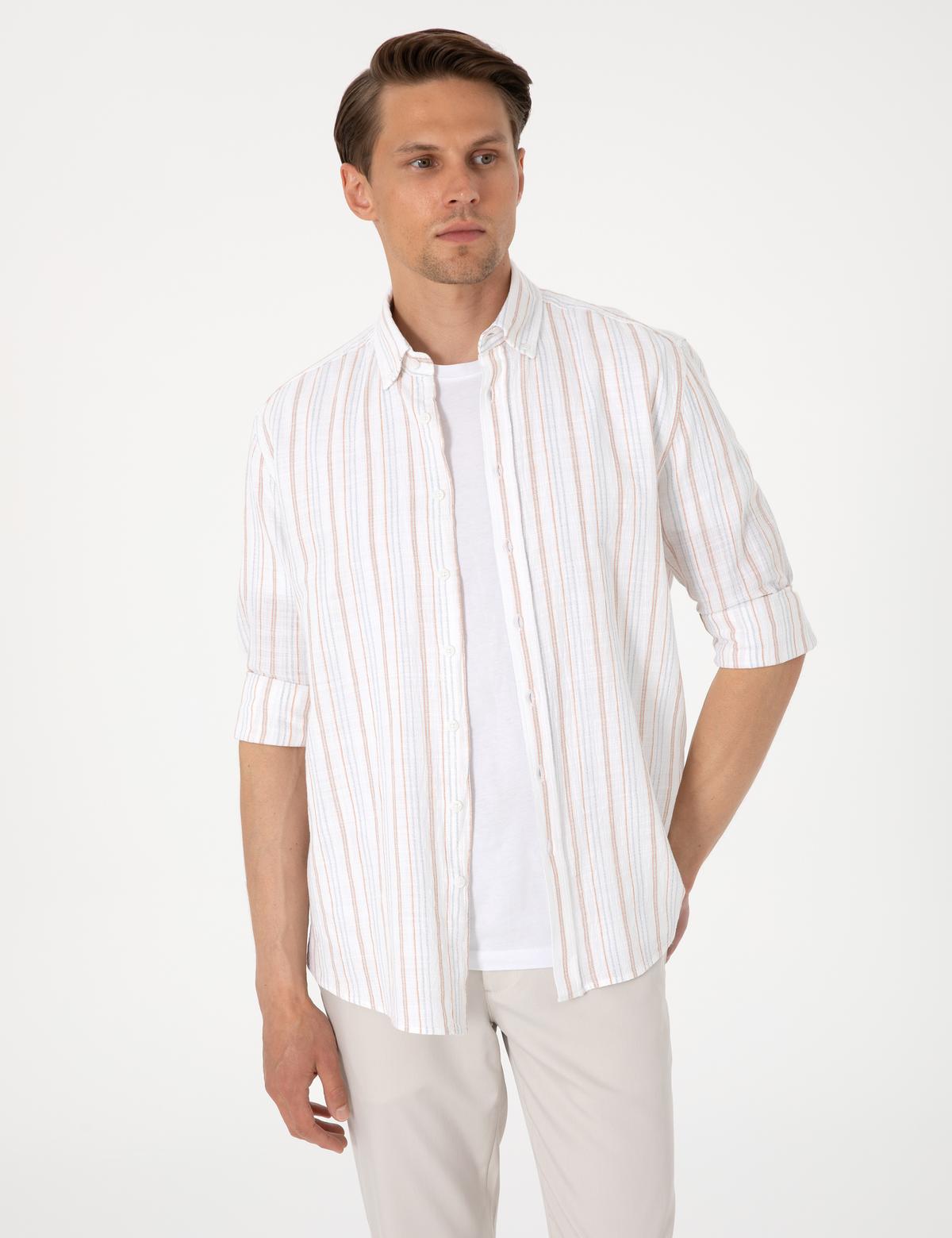 Mercan Regular Fit Uzun Kollu Gömlek