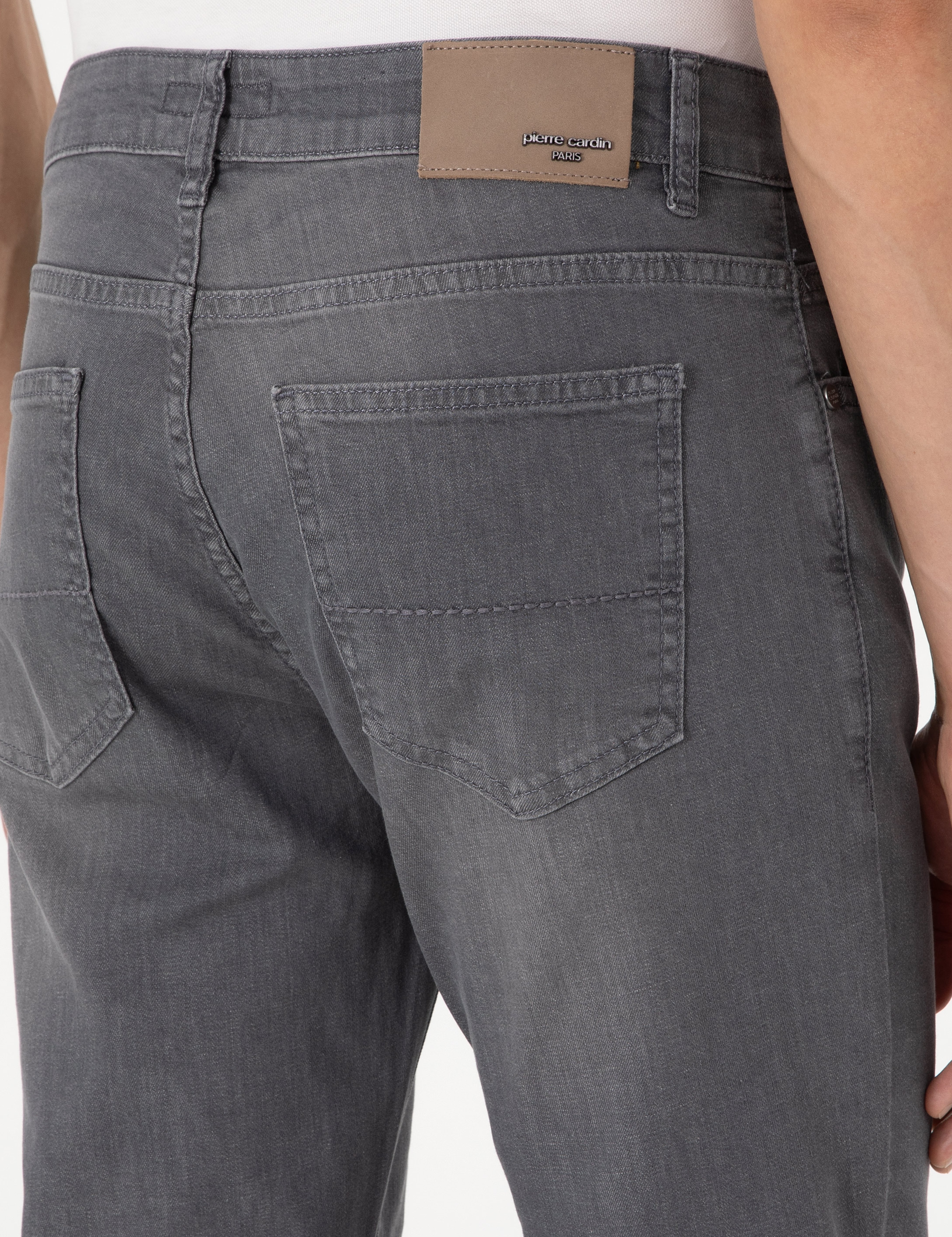 Koyu Gri Slim Fit Jean Pantolon - Image 6