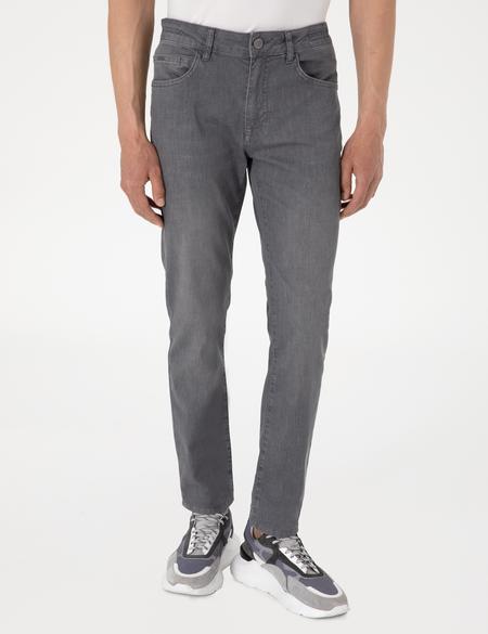 Koyu Gri Slim Fit Jean Pantolon - 50302668042