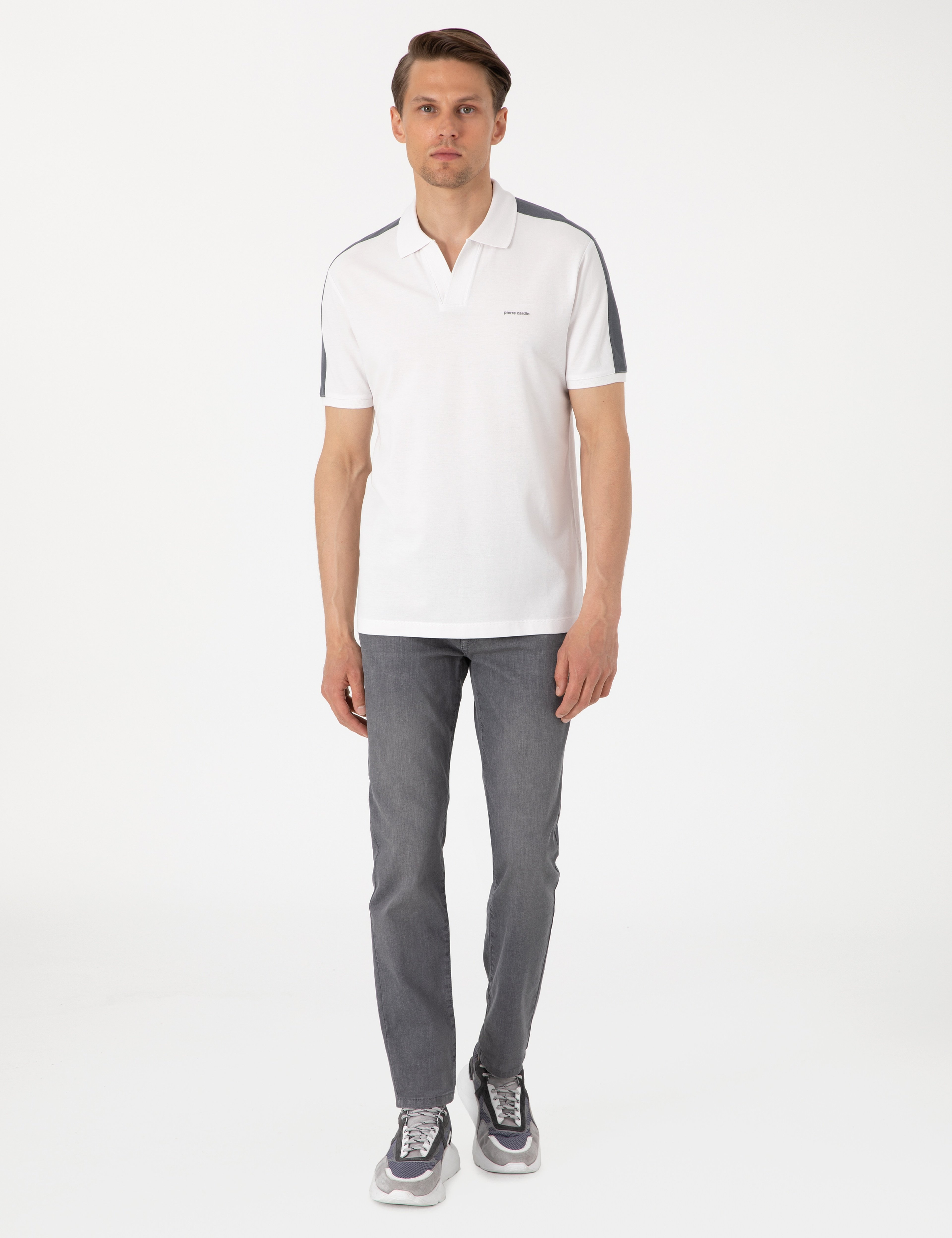 Koyu Gri Slim Fit Jean Pantolon - Image 1