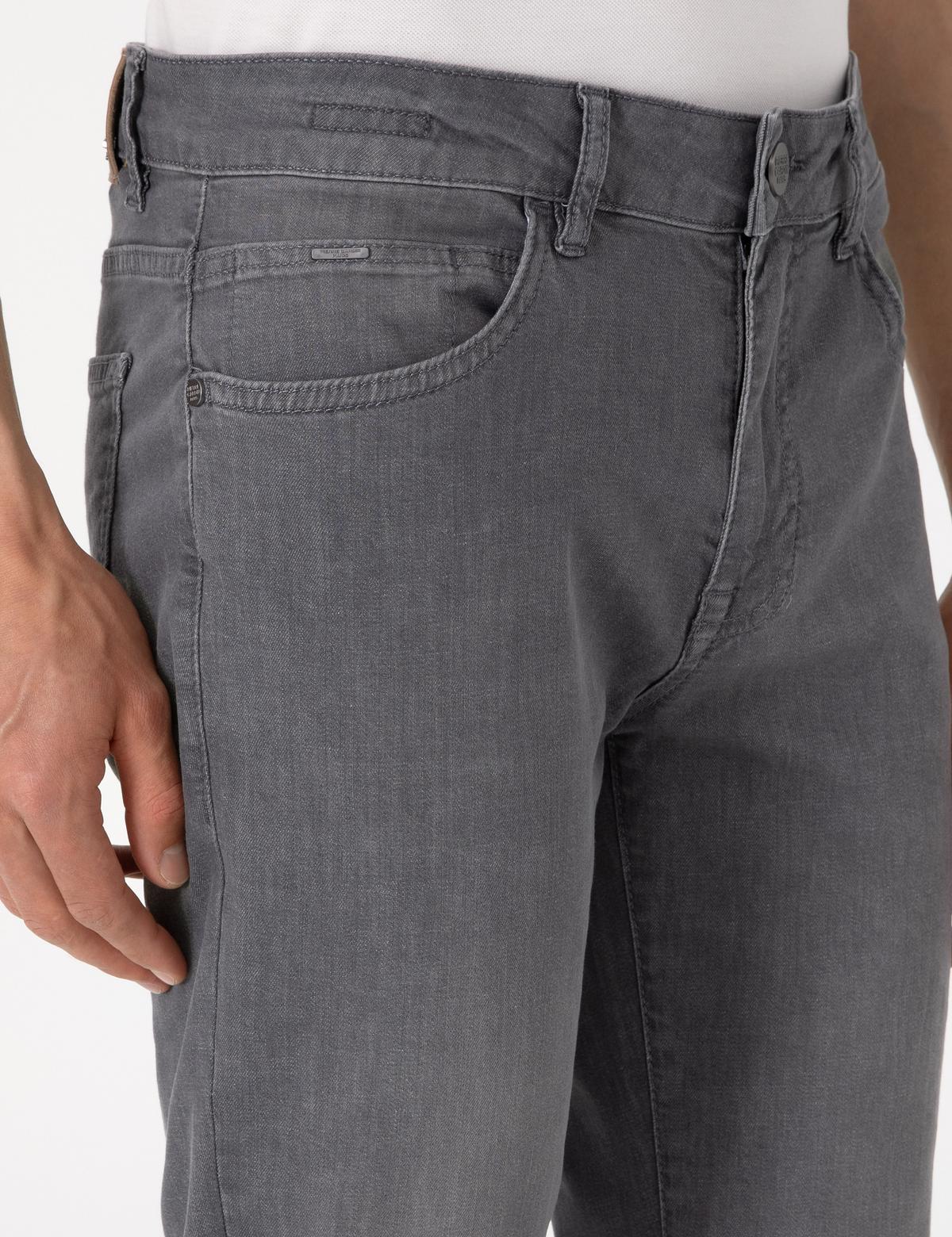 Koyu Gri Slim Fit Jean Pantolon - 50302668042