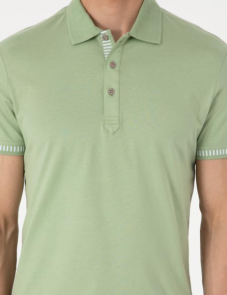 Açık Haki Slim Fit Tişört - 50302616207