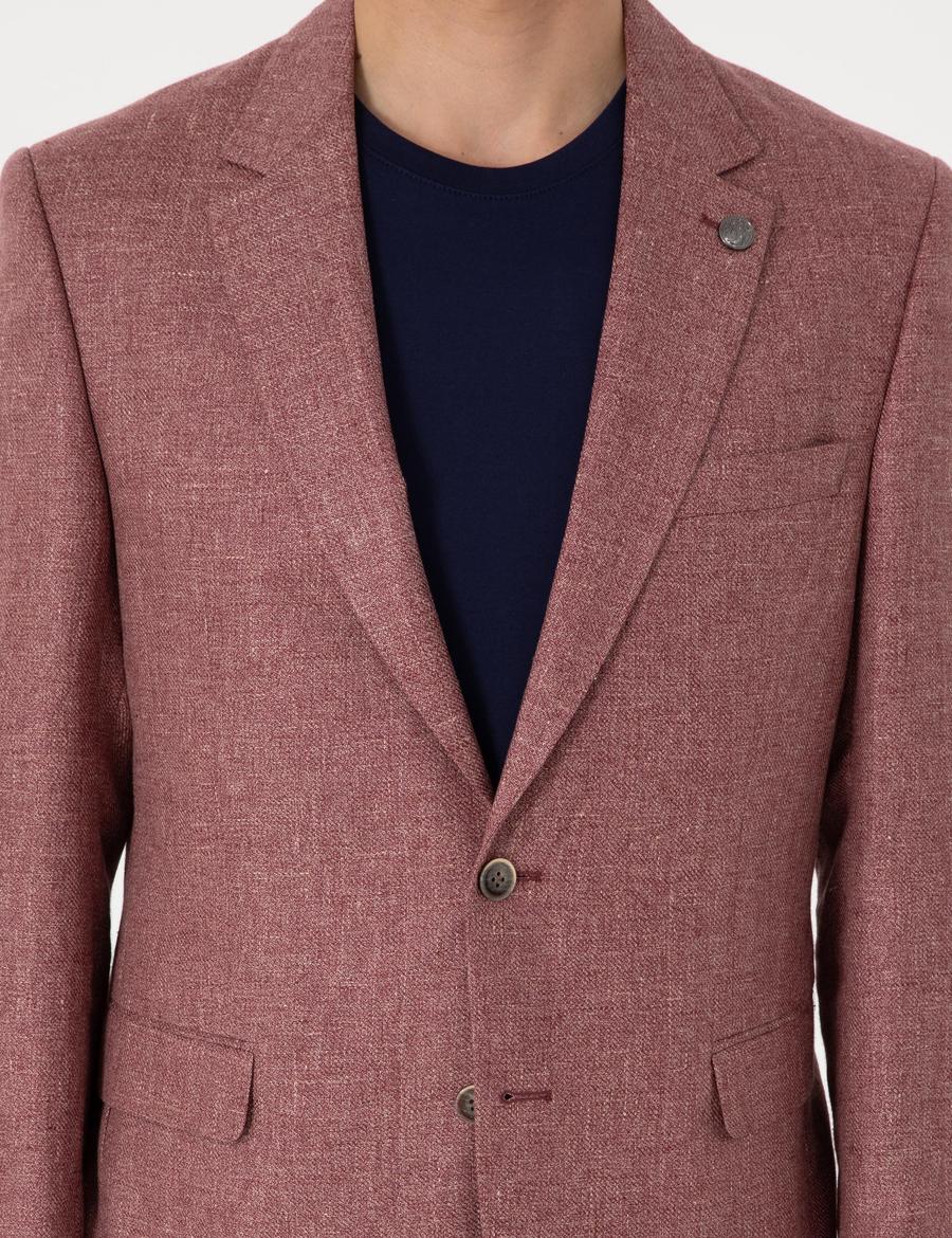 Nar Çiçeği Slim Fit Ceket