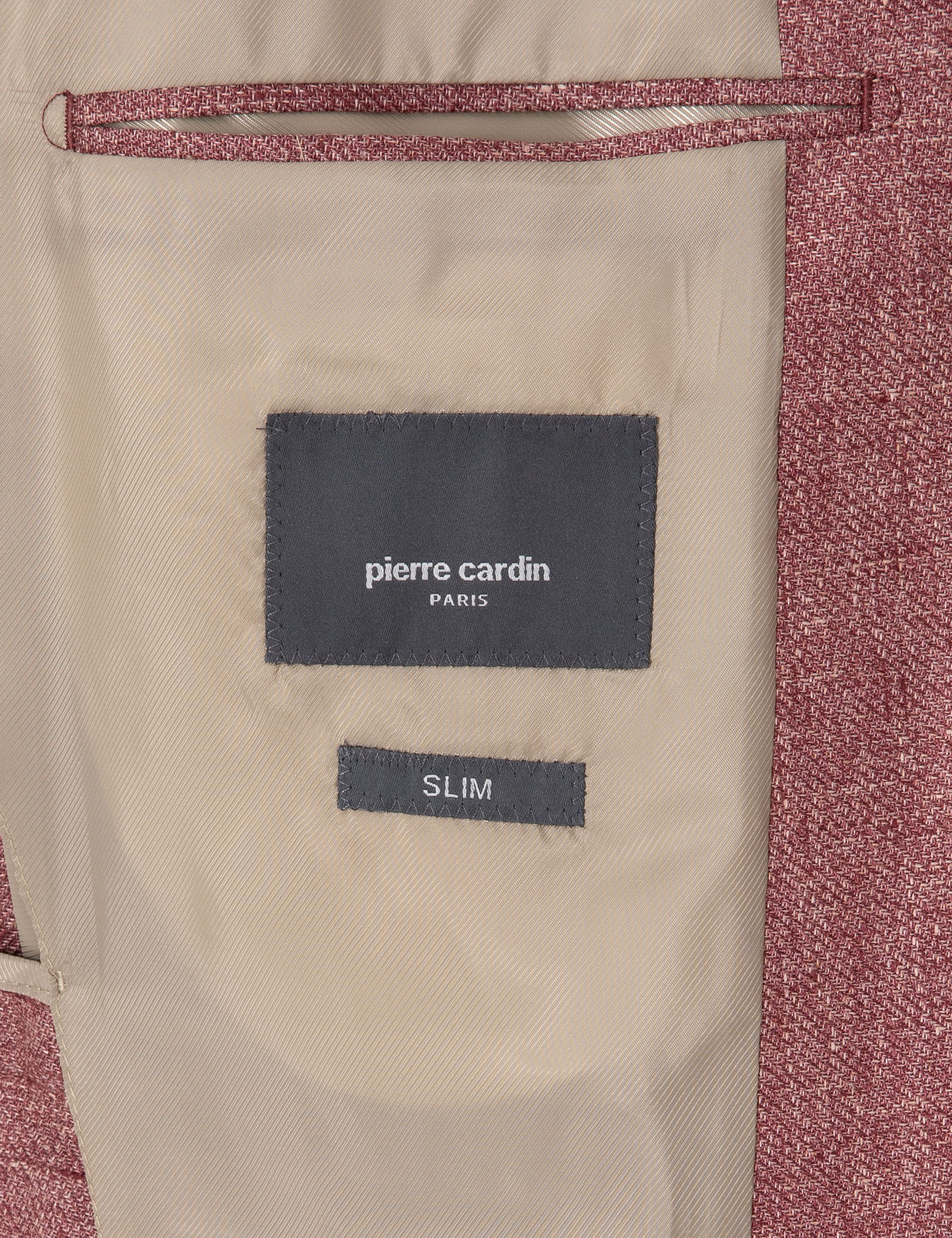 Nar Çiçeği Slim Fit Keten Ceket - Image 6