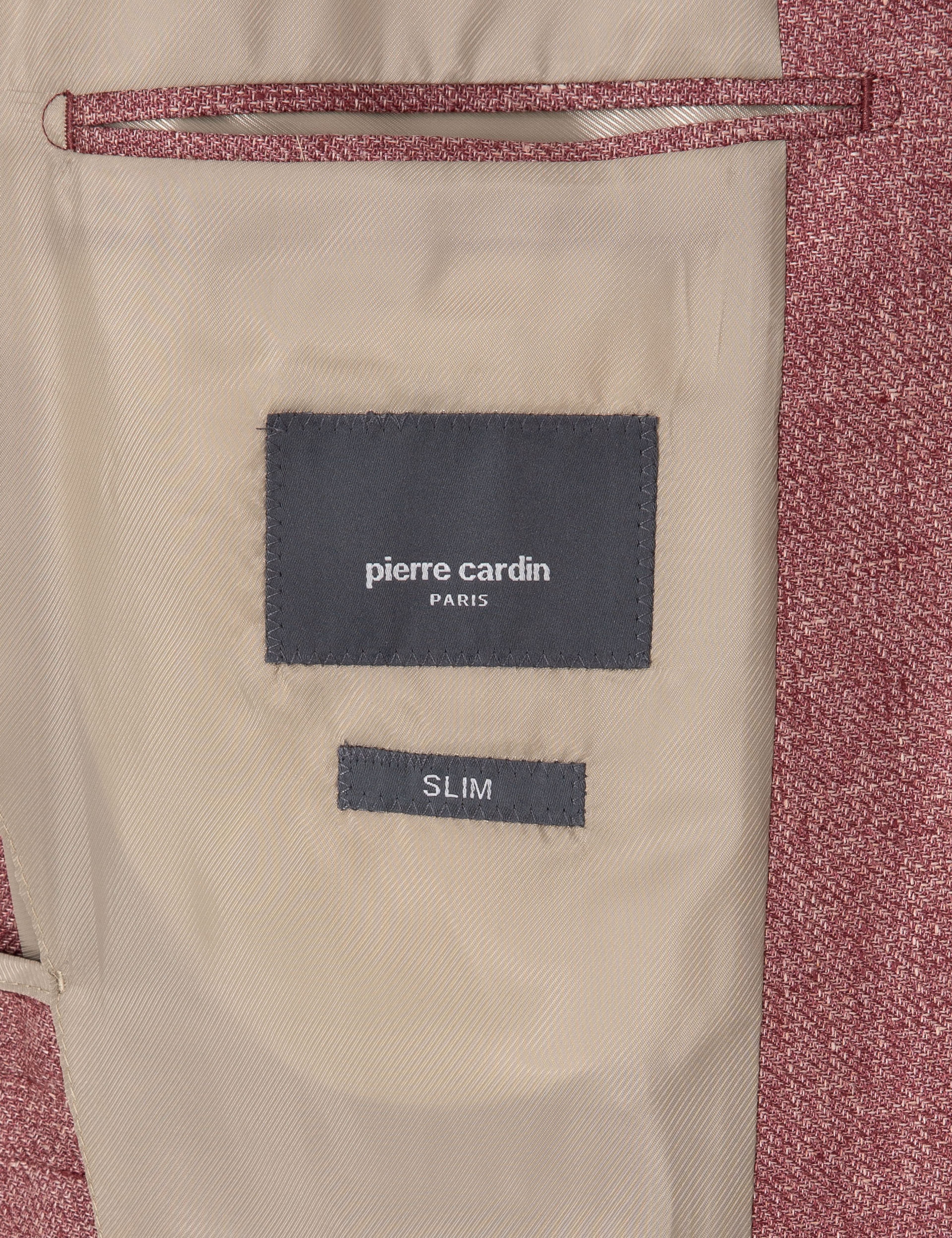 Nar Çiçeği Slim Fit Keten Ceket