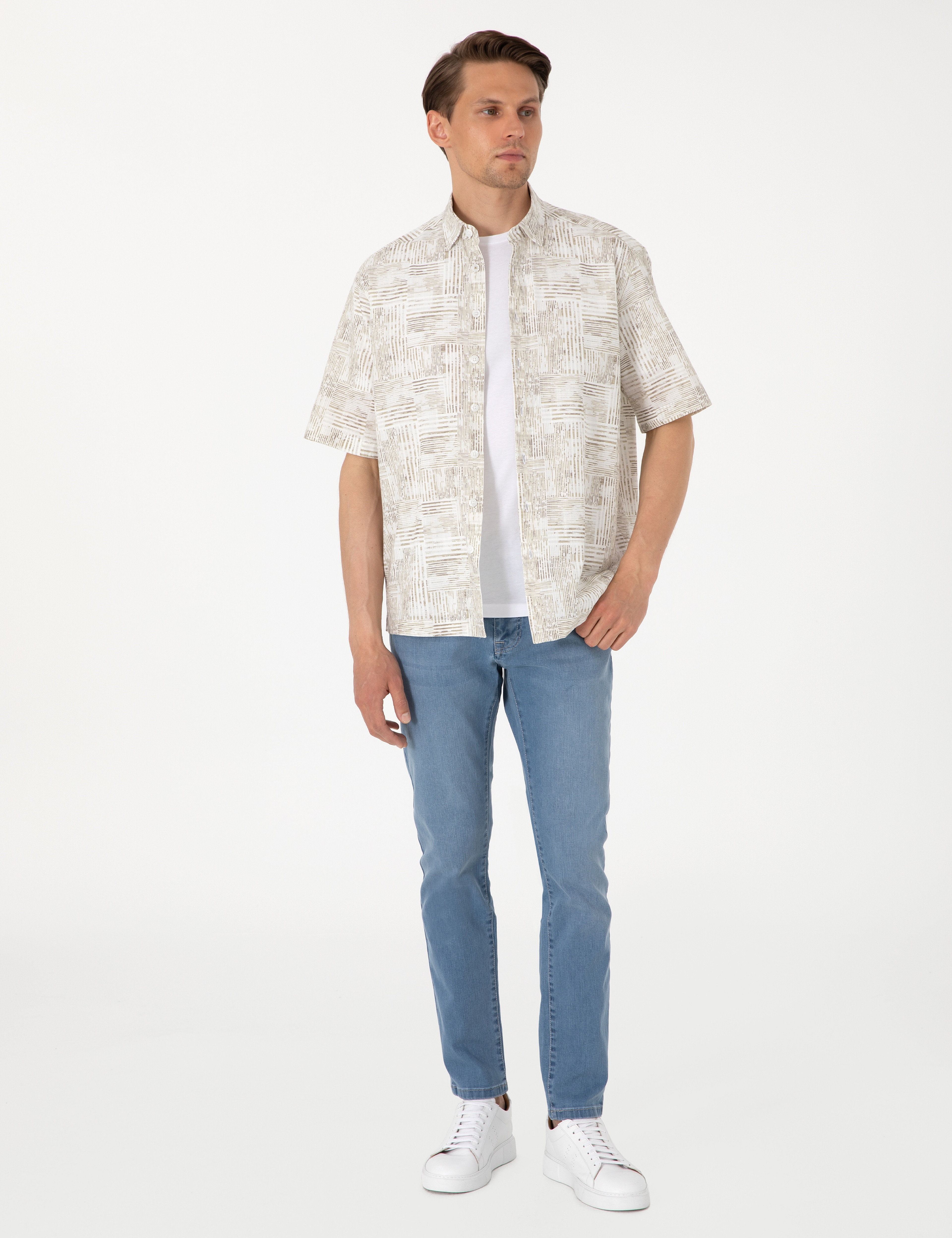 Açık Mavi Slim Fit Jean Pantolon - Image 3