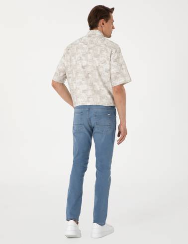 Açık Mavi Slim Fit Jean Pantolon