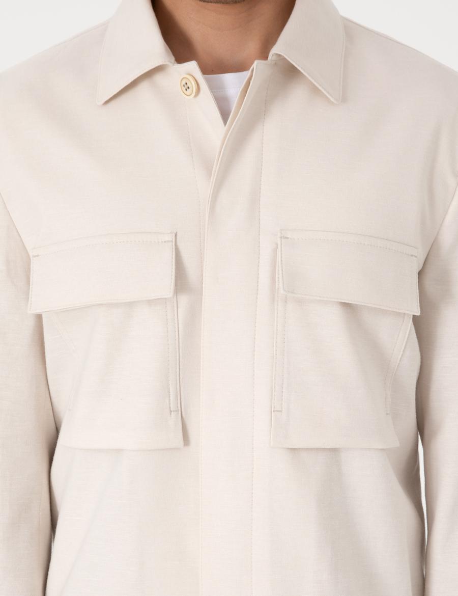 Bej Regular Fit Ceket