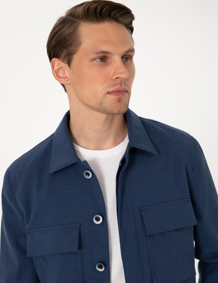 Lacivert Regular Fit Ceket