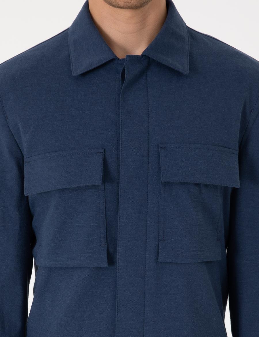 Lacivert Regular Fit Ceket