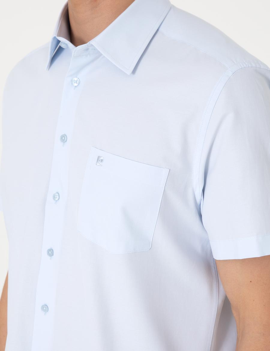 Açık Mavi Regular Fit Kısa Kollu Gömlek