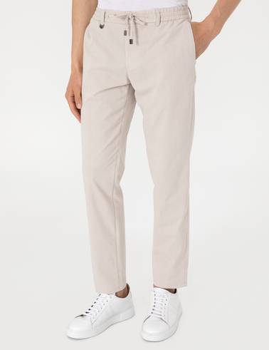 Bej Ex. Slim Fit Kumaş Pantolon