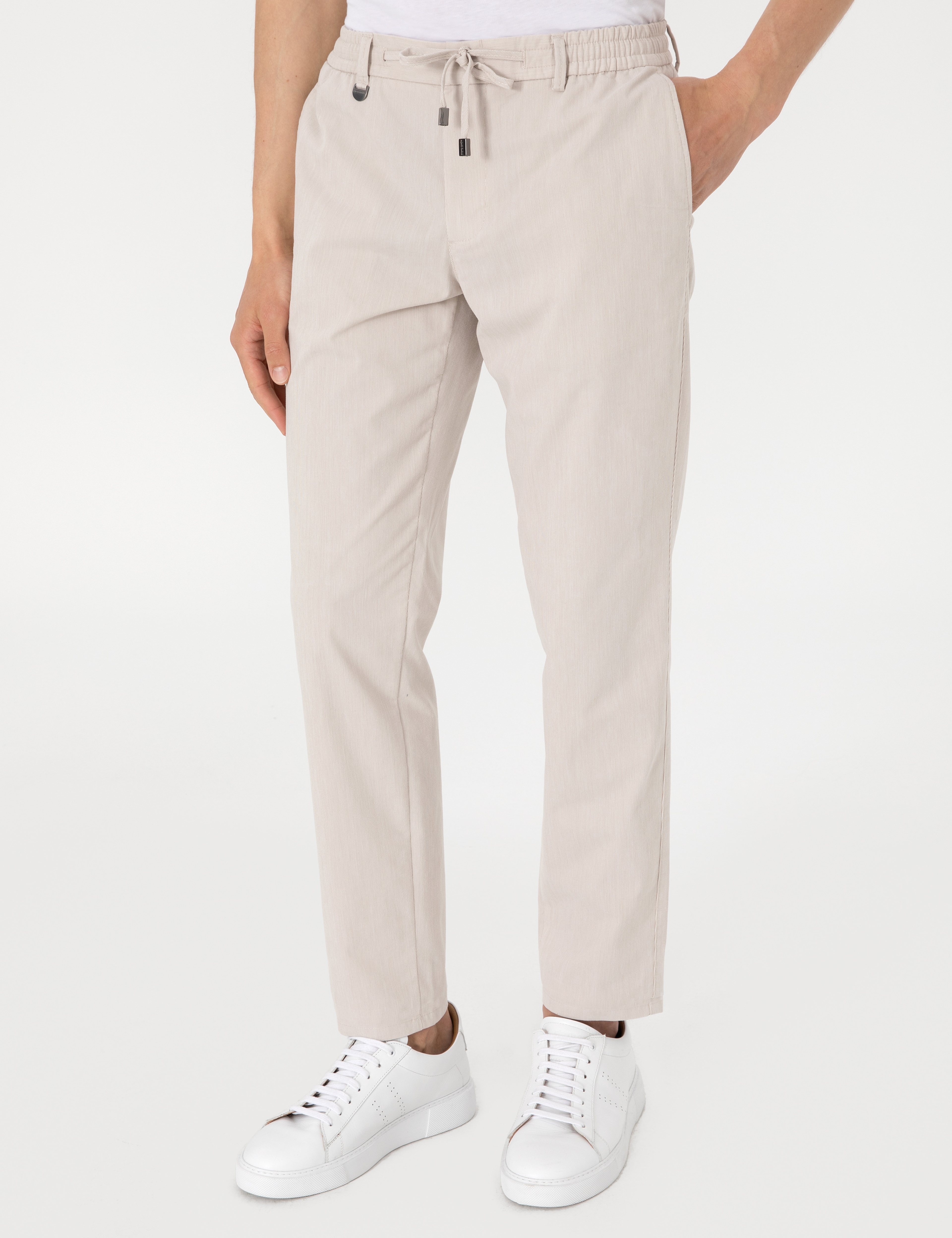 Bej Ex. Slim Fit Kumaş Pantolon