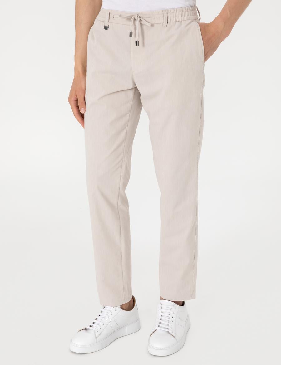 Bej Ex. Slim Fit Kumaş Pantolon
